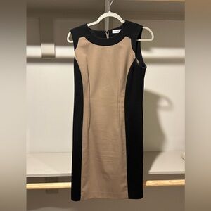 Calvin Klein Business Dress Black Brown Size 10